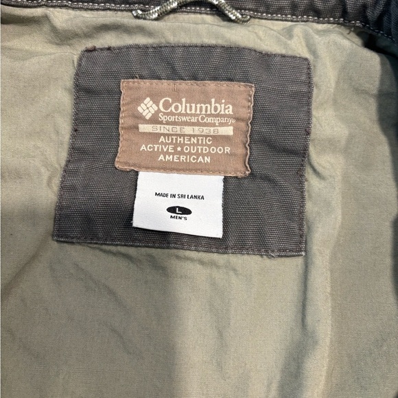 Columbia Men's Vintage Tan Lightweight Jacket, Size L - Picture 3 of 9